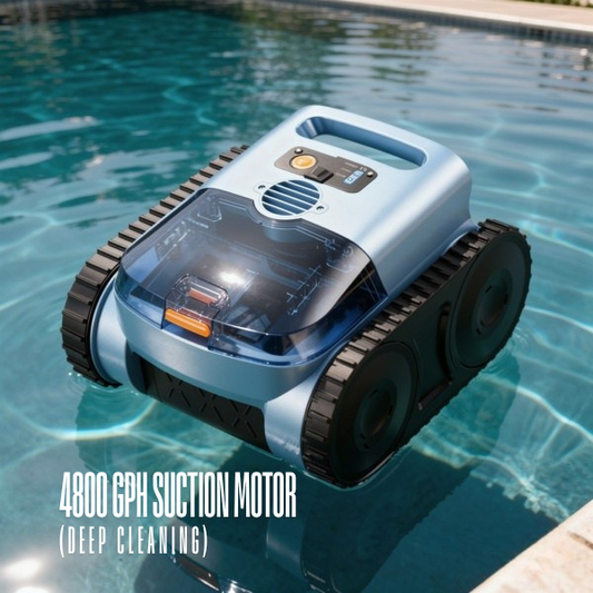 Robotic Pool Cleaner, Cordless Pool Vacuum for Inground Pools, Automatic Pool Cleaner Robot for Pool Floors, Drain Cleaning, Walls, Waterline, 2150 Sq.ft, 180min Runtime, 3H Fast Charging Robot for Spa Pool