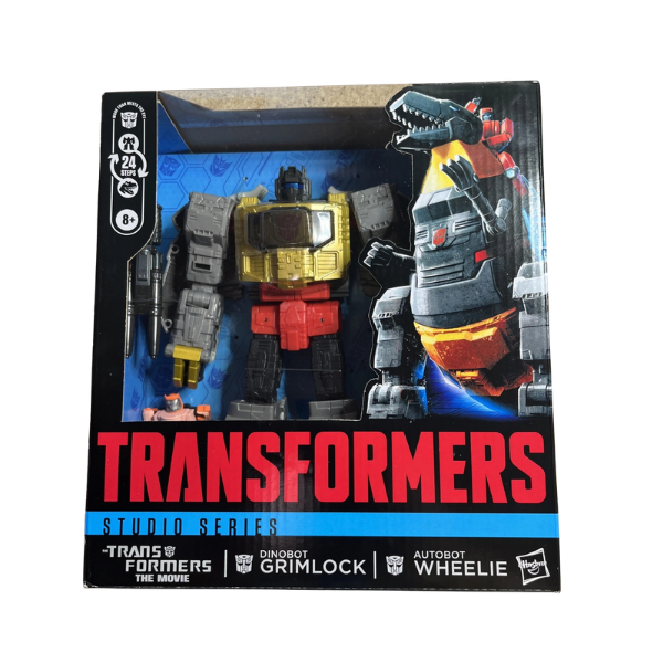 Transformers Studio Series Dinobot Grimlock & Autobot Wheelie – Transformers The Movie Figure Set