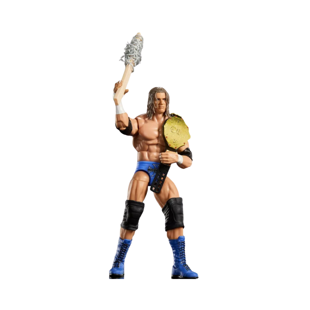 WWE Legends Elite Series 31 Triple H 6-inch Mattel figure with Diamond Studd Build-A-Figure part