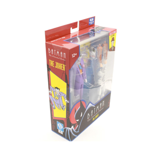 McFarlane DC Multiverse Batman The Animated Series The Joker Purple Suit Build-A-Figure Clock King Figure 6in