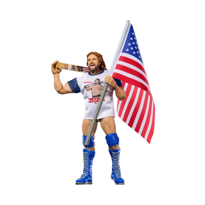 WWE Ultimate Edition Hacksaw Jim Duggan 6-inch Mattel action figure with accessories