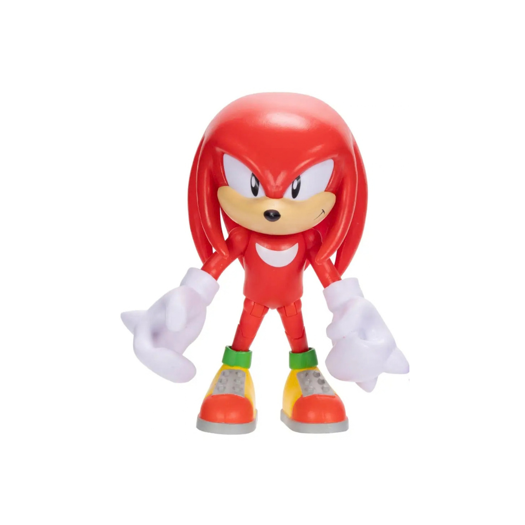 Sonic 35th Anniversary Classic Knuckles 4in Figure Purple Chaos Emerald JAKKS