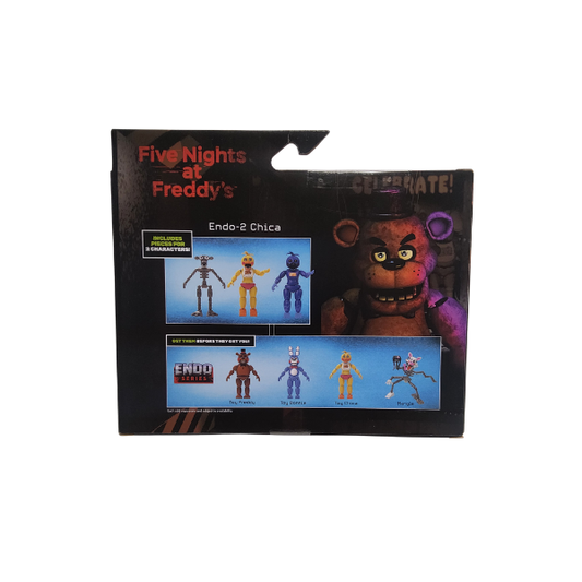 Five Nights at Freddy’s Endo Series Toy Chica & High Score Toy Chica Collector Action Figure 3-Pack – Jazwares FNAF