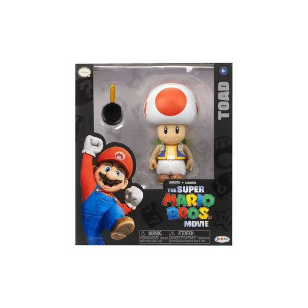 Super Mario Bros Toad 5 inch Articulated Action Figure with Accessory
