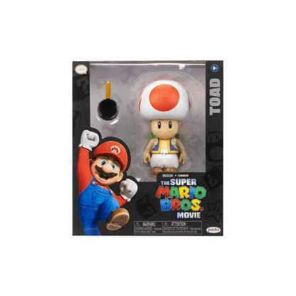 Super Mario Bros Toad 5 inch Articulated Action Figure with Accessory