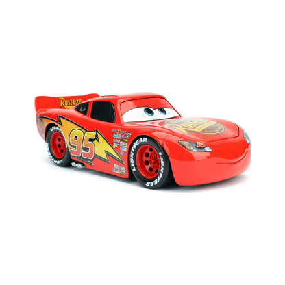 Disney Pixar Cars Lightning McQueen 1:24 Die-Cast Race Car with Tire Rack