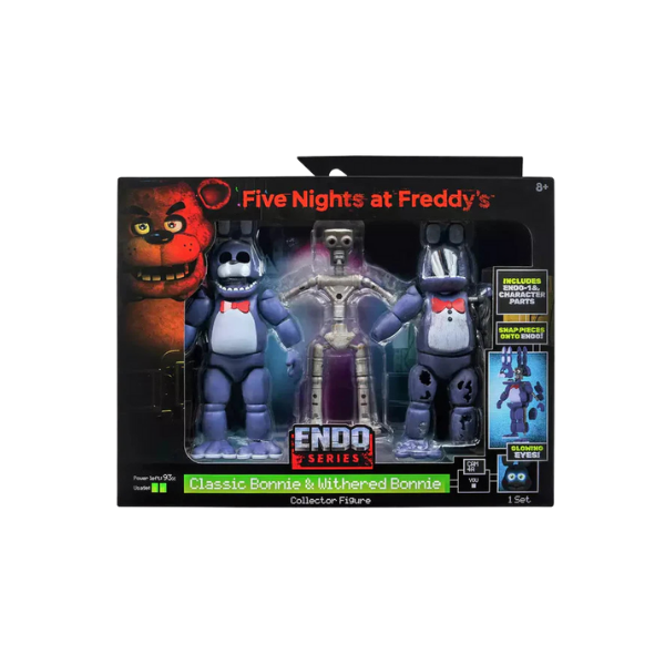FNAF Bonnie 6" Figure – Classic & Withered Bonnie Buildable Endoskeleton Toy