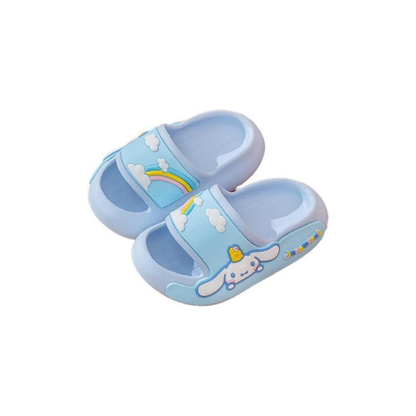 Cinnamoroll Rainbow Cloud Slides – Blue Sanrio EVA Sandals Women 9.5–10.5