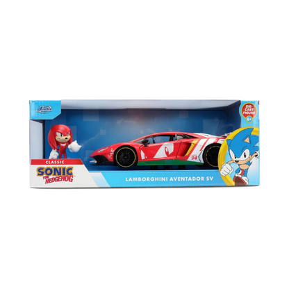 Jada Toys Knuckles Lamborghini Aventador SV Die-Cast Vehicle & Figure