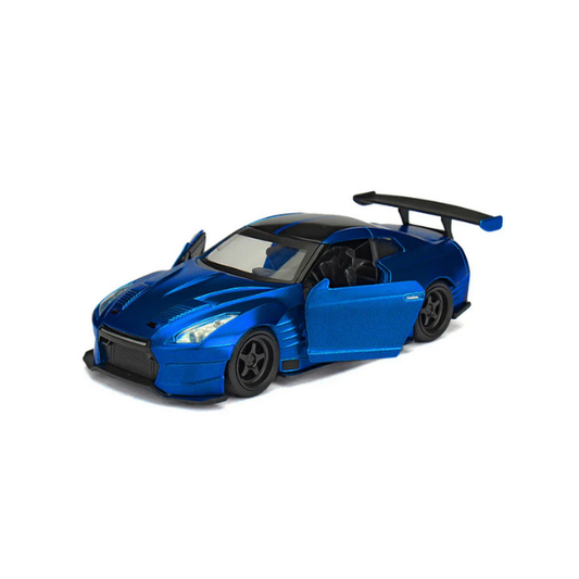 Jada 1/32 Scale Brian’s 2009 Nissan GTR R35 Diecast Car – Blue, Movie Edition