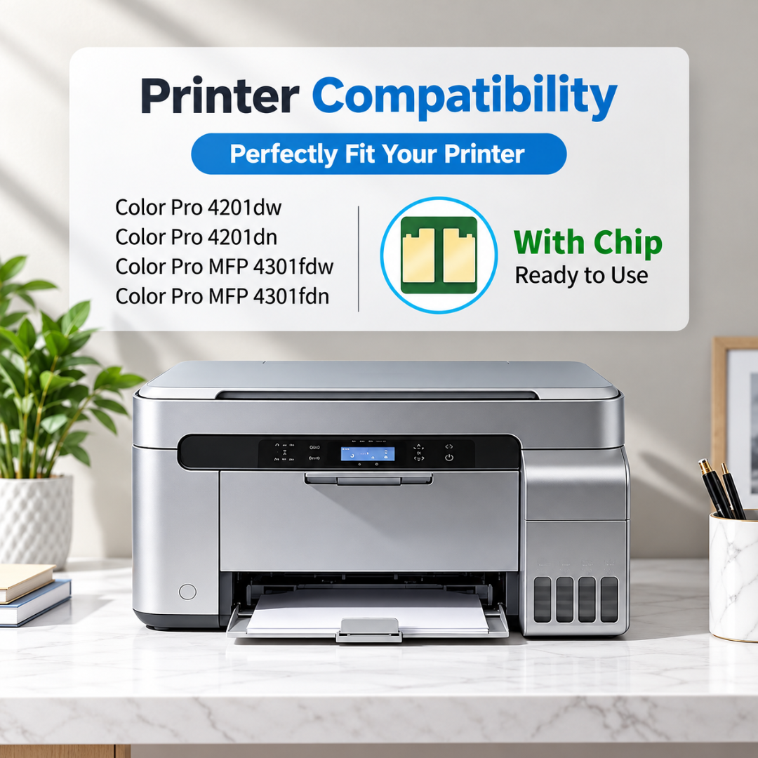 HIRMOD 210A Compatible Toner Cartridge 4-Pack for HP Color LaserJet Pro 4201/4301 Series