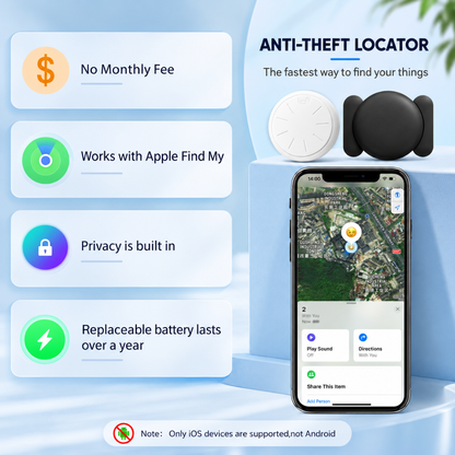 ZFSJTAG 2-Pack Vehicle & Item Trackers with Magnetic Cases – Apple Find My Compatible