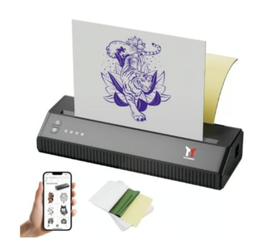 TATOPRT P8008 Tattoo Stencil Document Printer - High-Quality, Wireless, Portable