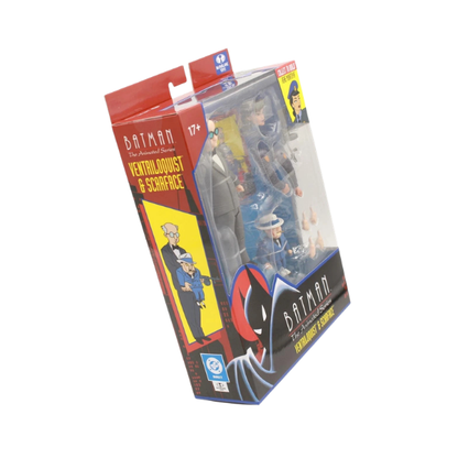 McFarlane Toys DC Direct Batman The Animated Series Ventriloquist & Scarface Build-A Wave 6 Action Figure Set