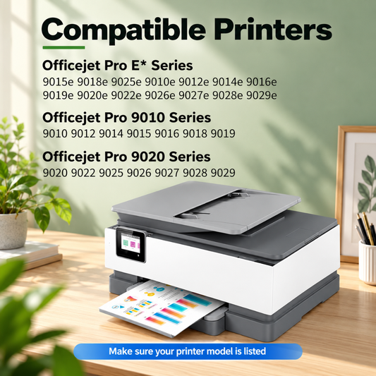Q-image 962XL Compatible Ink Cartridge 4-Pack for HP OfficeJet Pro Printers