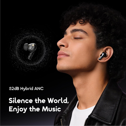 Oraimo SpaceBuds 2 Bluetooth 6.0 AI Translation Earbuds with 52dB ANC