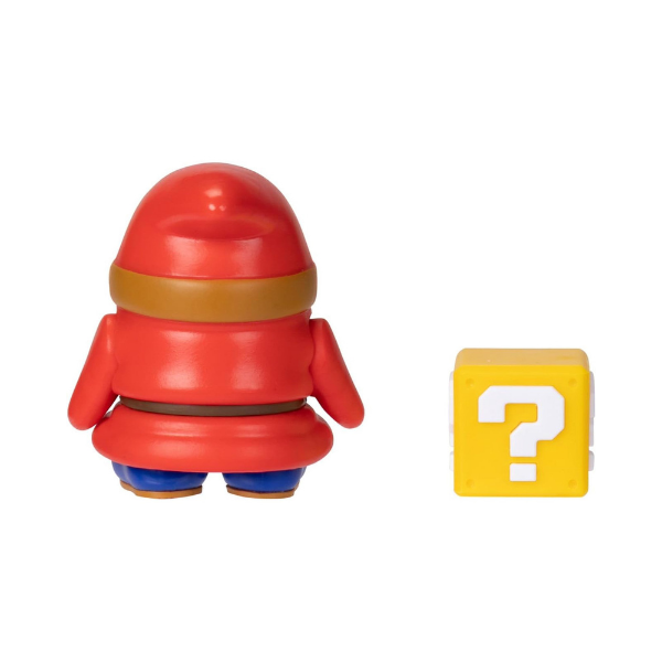 Super Mario Red Shy Guy 4 Inch Action Figure with Question Block