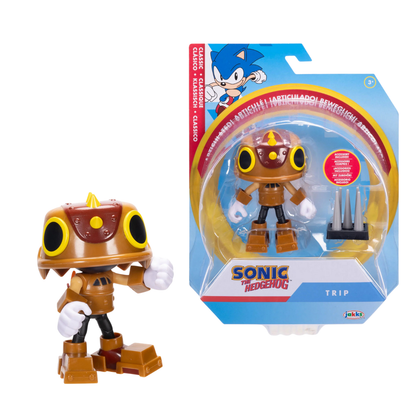 Jakks Pacific Sonic the Hedgehog Trip Action Figure with Spike Trap – 4” Toy