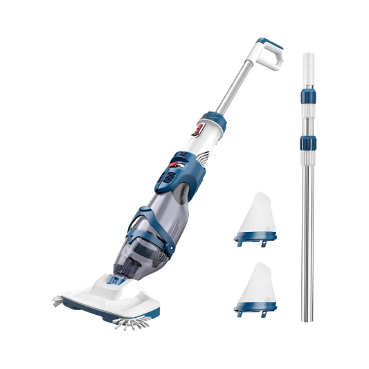 Enhulk Pool Vacuum PC20 Cordless Rechargeable Pool Cleaner Telescopic Pole Blue