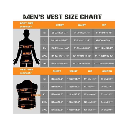 CaiQiXuan Heated Vest – 8-Zone Warmth with 10000mAh Battery, Down & Feather