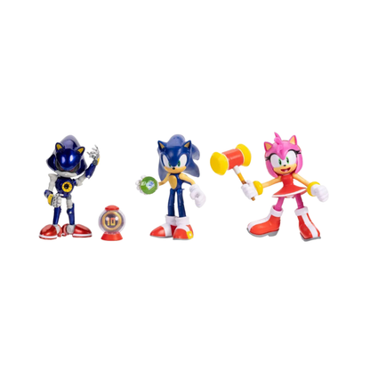 Sonic the Hedgehog 35th Anniversary Sonic, Amy and Metal Sonic Three-Pack