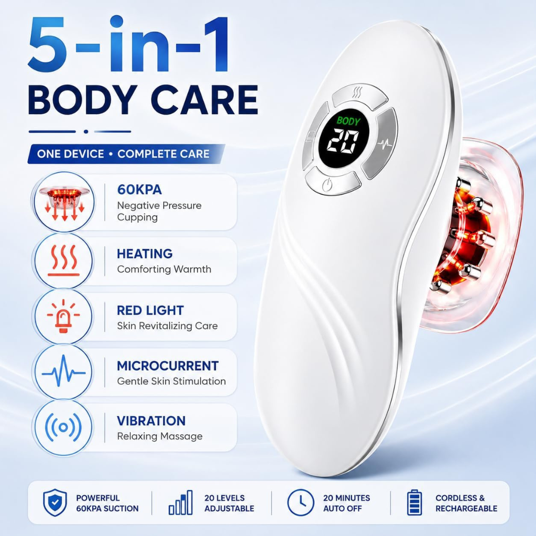 GALAXY GLOW 5-in-1 Body Sculpting Cupping Massager with Red Light