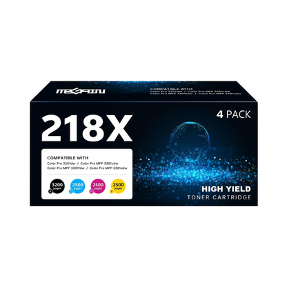 MEGAIN 218X Toner 4-Pack for HP 3201dw 3301cdw 3301fdw 3301sdw