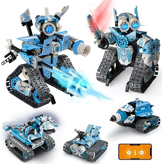 3 IN 1 STEM Zeus/Poseidon Robot Toys Building Kit, App & Remote Control - Logan's Toy Chest