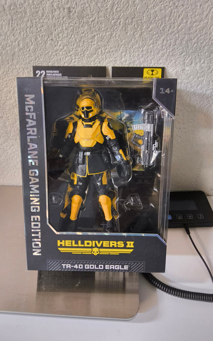 McFarlane Helldivers II TR-40 Gold Eagle 7-Inch Gaming Edition Figure
