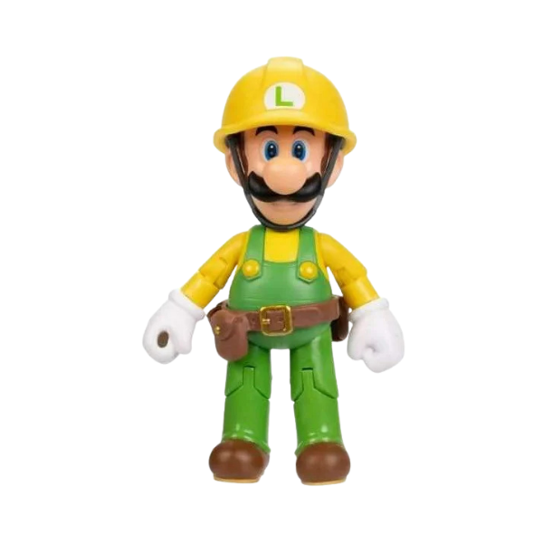 Jakks Pacific Nintendo Super Mario Builder Luigi + Hammer & Utility Belt Figure