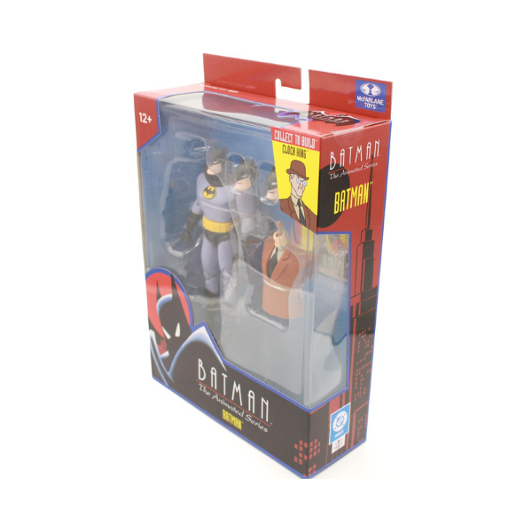 McFarlane DC Multiverse Batman The Animated Series Batman Gray Suit Build-A-Figure Clock King Figure 6in