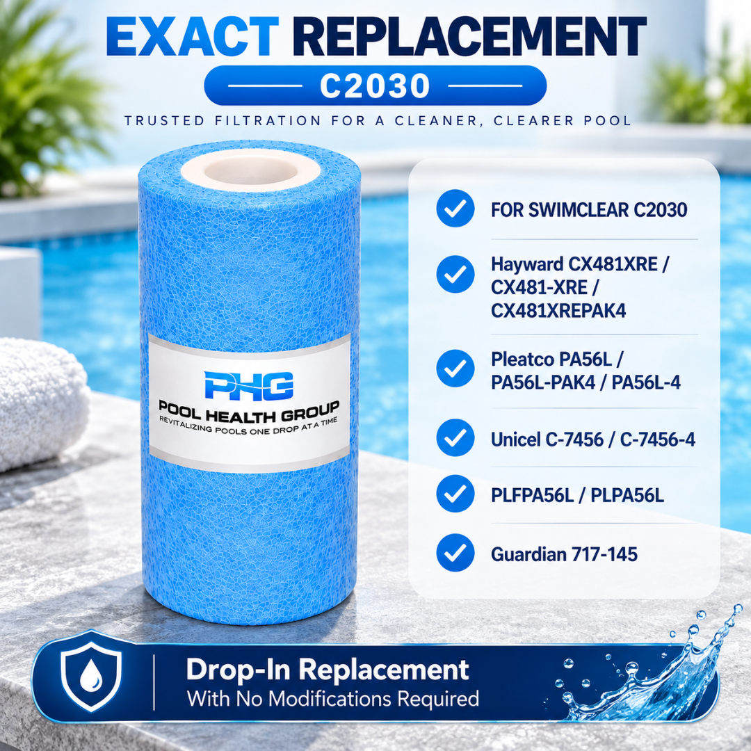 Pool Health Group PA56L/C2030 Pool Filter Cartridges 4-Pack – Hayward-Compatible