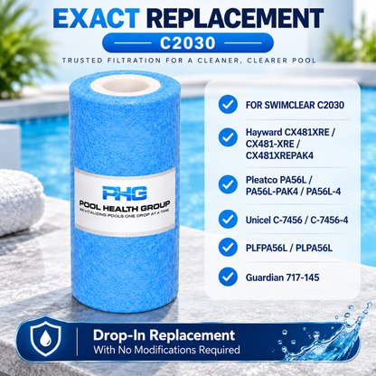 Pool Health Group PA56L/C2030 Pool Filter Cartridges 4-Pack – Hayward-Compatible