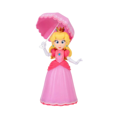 Super Mario Galaxy Movie Princess Peach 5-Inch Figure with Two Parasols