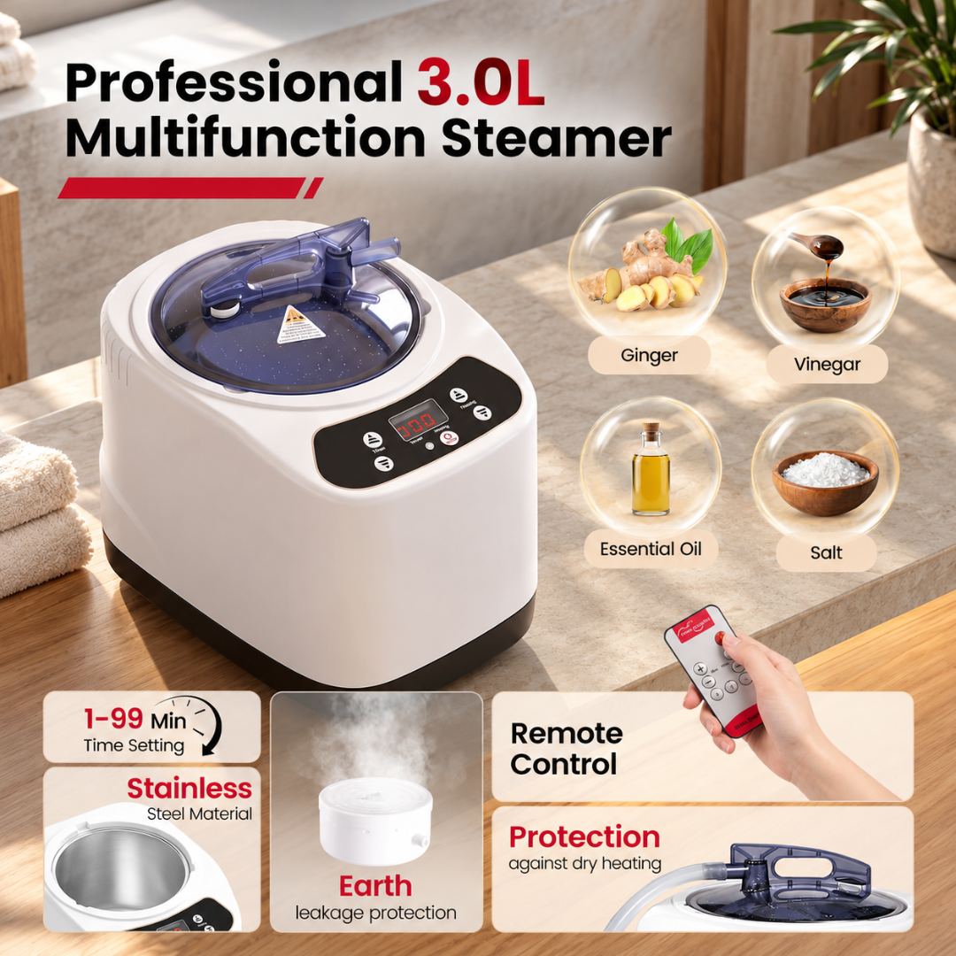 Enhulk Portable Steam Sauna for Home, 1200W 3L Steamer, 9 Heat Levels