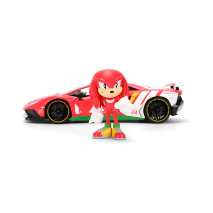 Jada Toys Knuckles Lamborghini Aventador SV Die-Cast Vehicle & Figure