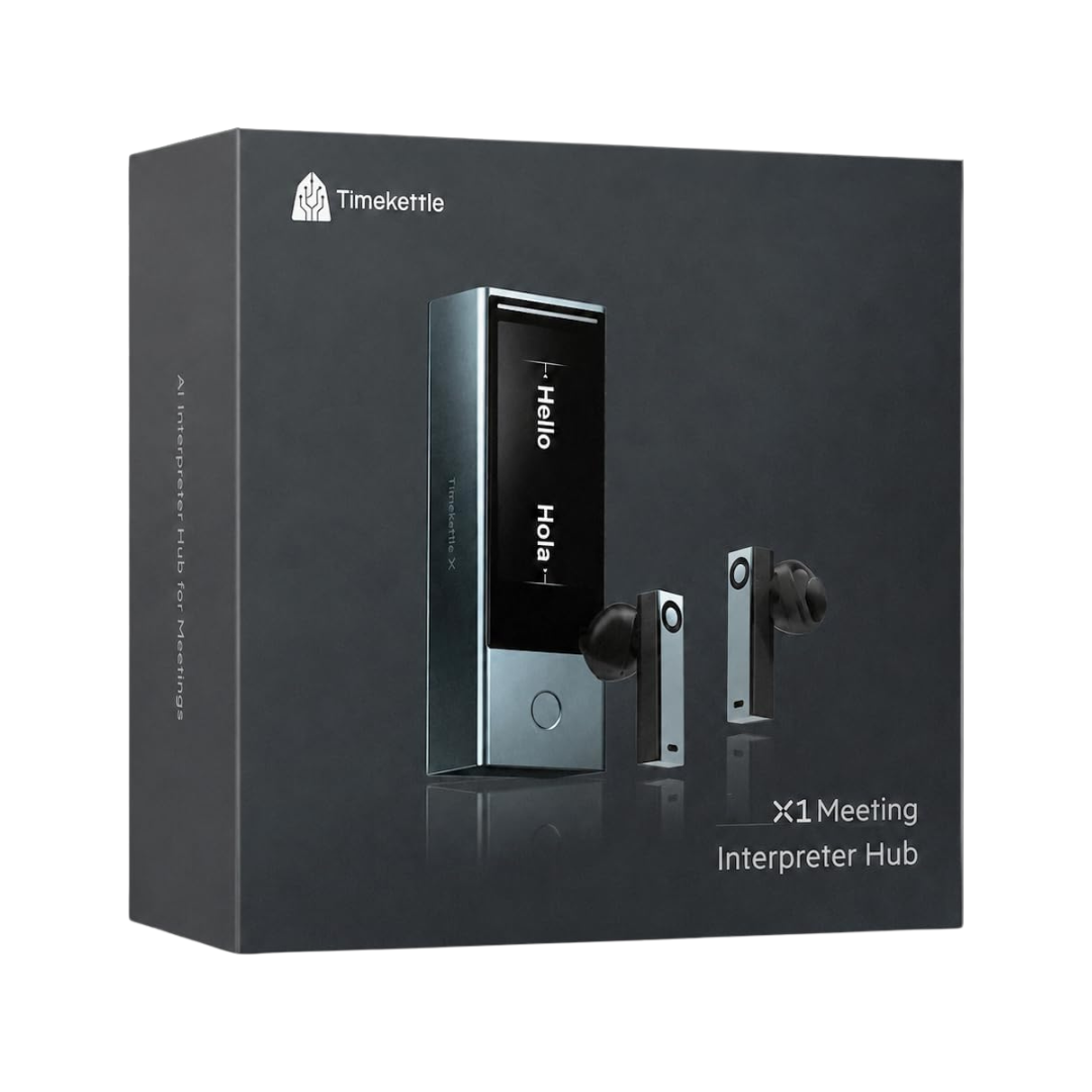 Timekettle X1 Meeting AI Translation Voice Recorder 52 Languages Subscription-Free