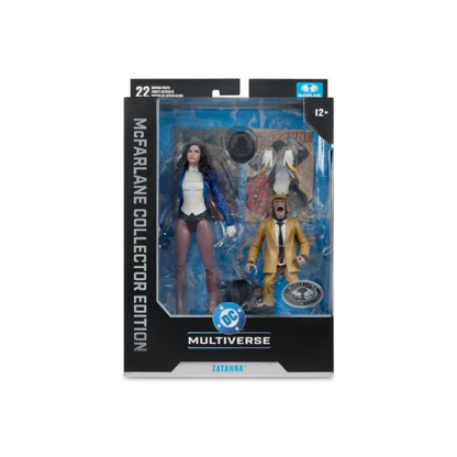 McFarlane DC Multiverse Collector Edition Zatanna Platinum Edition 7-Inch Action Figure #53 w/ Detective Chimp