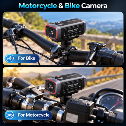 AKEEYO 710Lite 2K Motorcycle Dash Cam, WiFi, Night Vision, IP66 Waterproof