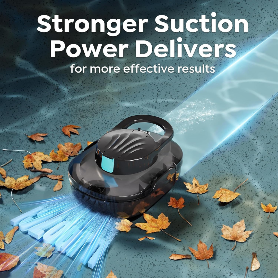 BRINBO S1 Pro Cordless Robotic Pool Cleaner – 130-Minute Runtime, Midnight Black