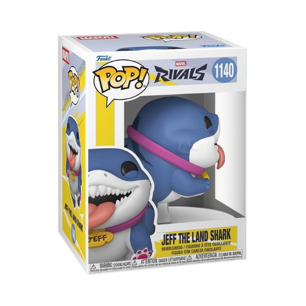 Funko Pop! Marvel Rivals Jeff the Land Shark #1140 Vinyl Bobblehead Figure Marvel Collectible