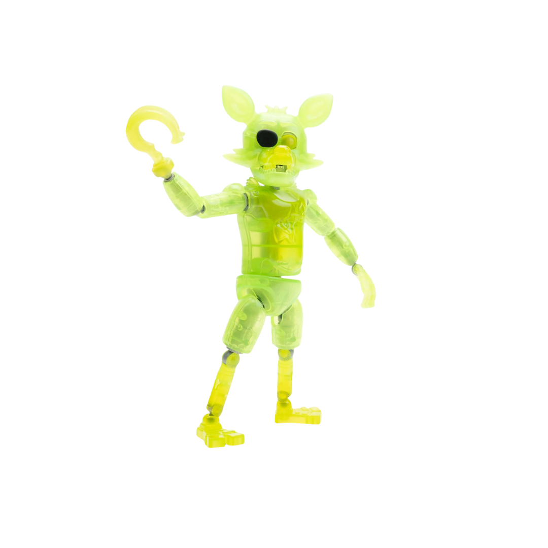 Five Nights at Freddy's Endo Series Foxy & Radioactive Foxy Vault Exclusive Collector Figure Set with Glow Eyes
