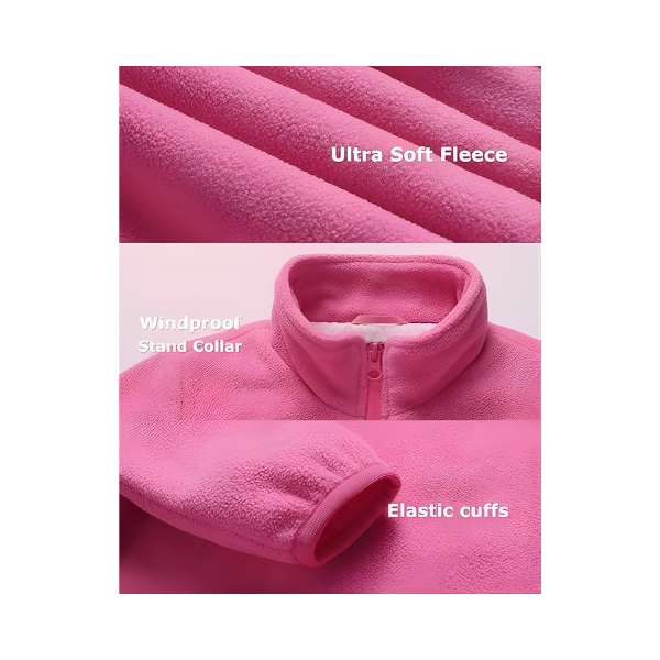 Venustas Kids Heated Fleece Jacket – 7.4V Battery, Ultra-Warm Winter Coat