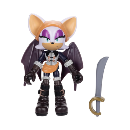 Sonic Prime 5-inch Baton Rouge - No Place Action Figure 15 points of Articulations (Officially licensed by Sega and Netflix)