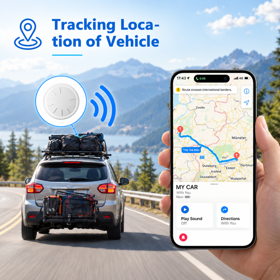 ZFSJTAG 2-Pack Vehicle & Item Trackers with Magnetic Cases – Apple Find My Compatible