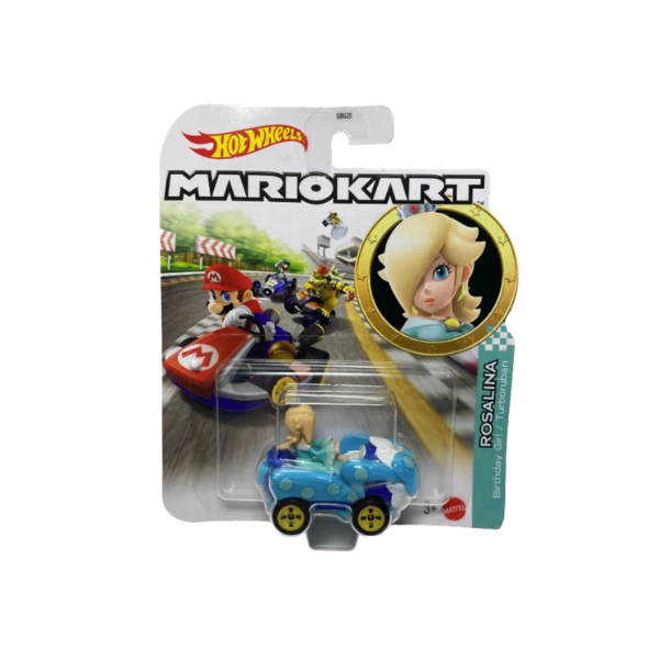 Hot Wheels Mario Kart Rosalina Birthday Girl Turbofan Die-Cast Kart – Nintendo Collectible