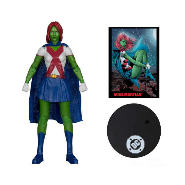 McFarlane Toys DC Direct Page Punchers Miss Martian Red Platinum Edition 7-Inch Figure with Comic Book