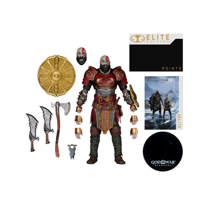 McFarlane Elite Edition God of War Ragnarök Kratos with Ares Armor Deluxe Action Figure