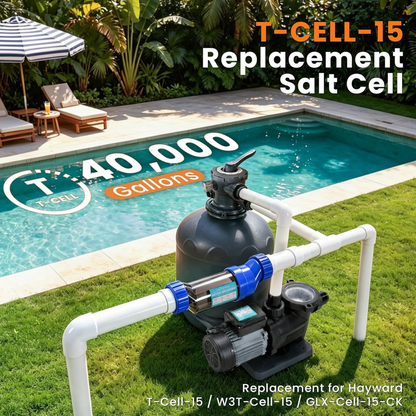 Vidapool T-CELL-15 Salt Cell Replacement for Hayward AquaRite 40K Pools