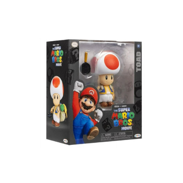 Super Mario Bros Toad 5 inch Articulated Action Figure with Accessory